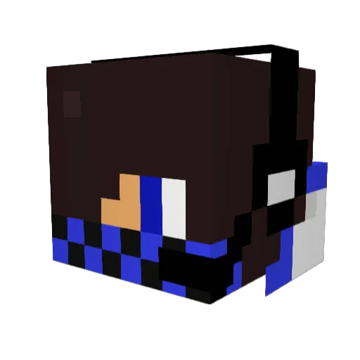 aavila Minecraft avatar head, 3D render