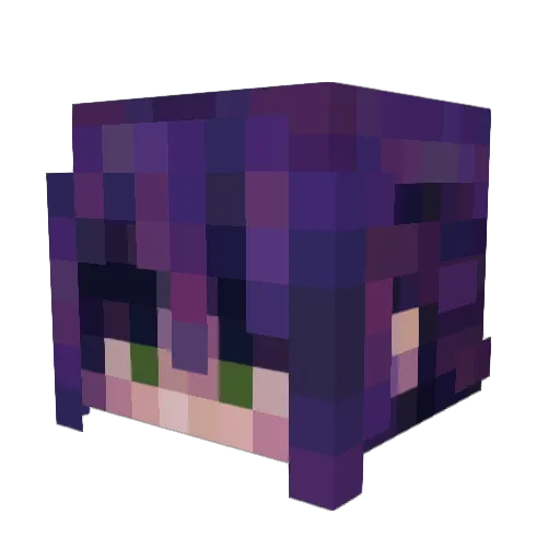 aayriel Minecraft avatar head, 3D render