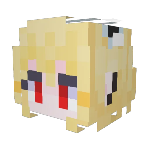 ab10068 Minecraft avatar head, 3D render