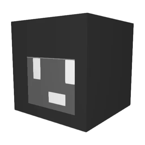 ab123d Minecraft avatar head, 3D render