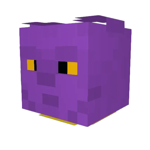 ab2907 Minecraft avatar head, 3D render
