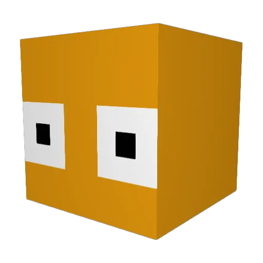 ab2u Minecraft avatar head, 3D render