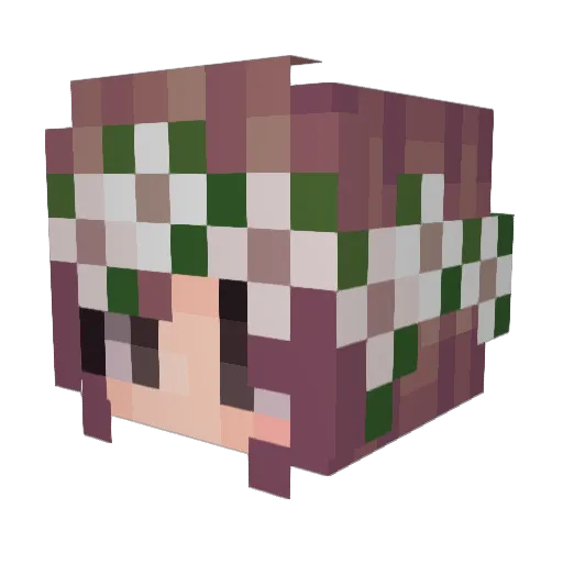 abWazowski Minecraft avatar head, 3D render