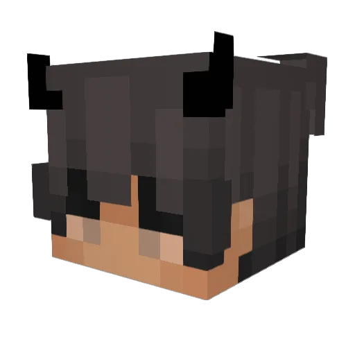 aba2u Minecraft avatar head, 3D render
