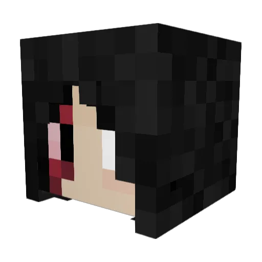 ababahalamaha Minecraft avatar head, 3D render
