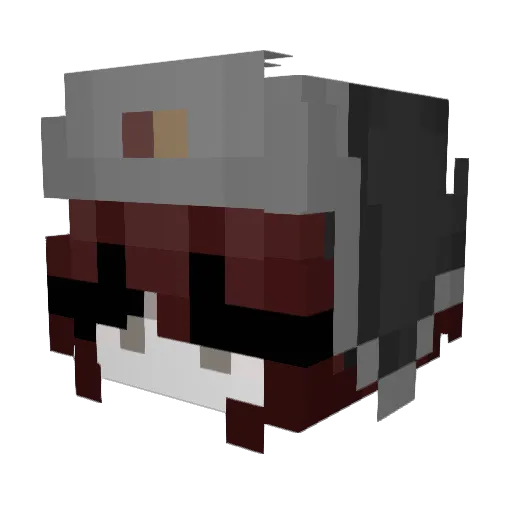 abacajuia Minecraft avatar head, 3D render