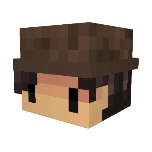 abadparker Minecraft avatar head, 3D render