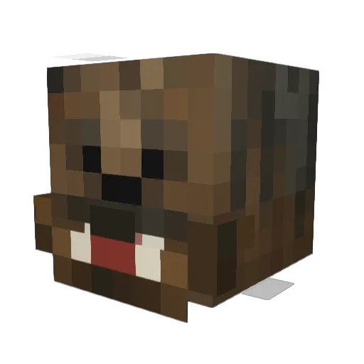 abadwool Minecraft avatar head, 3D render