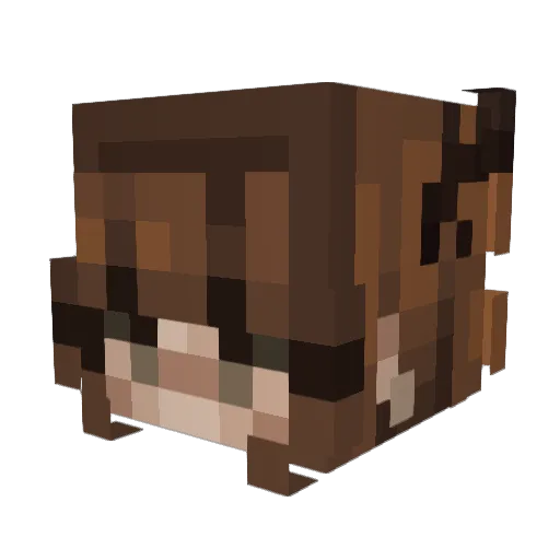 abakedpeach Minecraft avatar head, 3D render