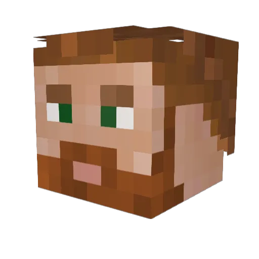 abarlowe Minecraft avatar head, 3D render