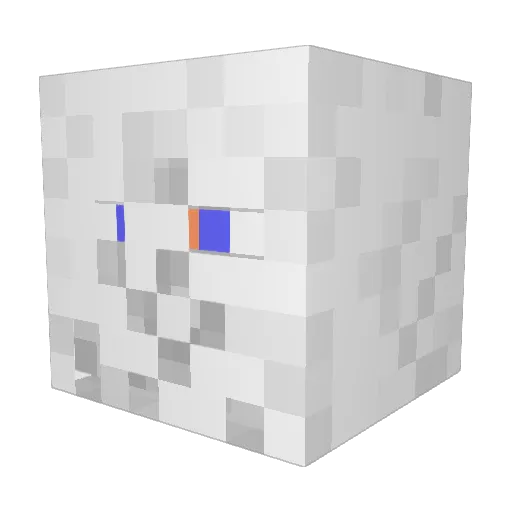 abatmam Minecraft avatar head, 3D render