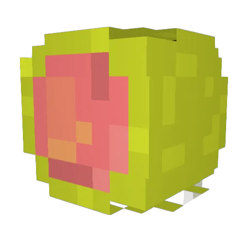 abayauG Minecraft avatar head, 3D render