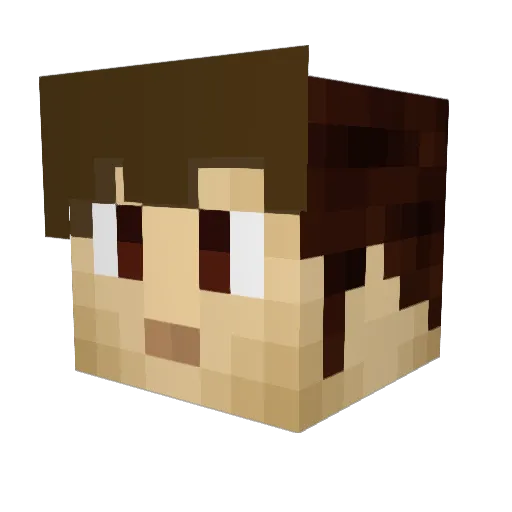 abaylaurel Minecraft avatar head, 3D render