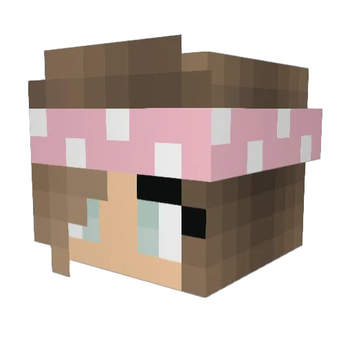abb17 Minecraft avatar head, 3D render