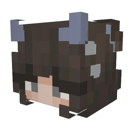 abbbbbbyy Minecraft avatar head, 3D render