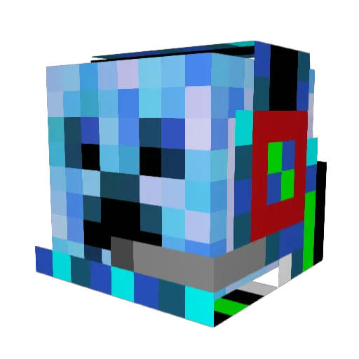 abbearv Minecraft avatar head, 3D render