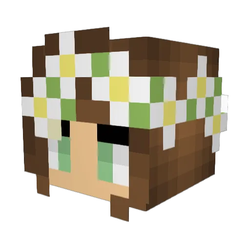 abbey0102 Minecraft avatar head, 3D render