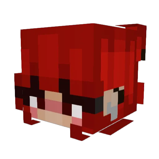 abbie_kadabby Minecraft avatar head, 3D render