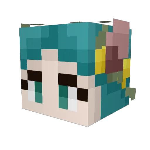 abbienightslain Minecraft avatar head, 3D render