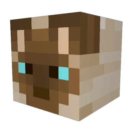 abbiethecat Minecraft avatar head, 3D render
