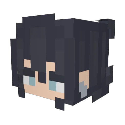 abble_101 Minecraft avatar head, 3D render