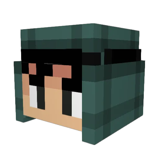 abbonexcore Minecraft avatar head, 3D render