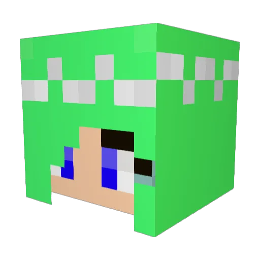 abbracadabra Minecraft avatar head, 3D render