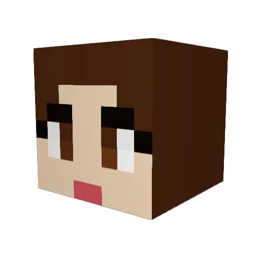 abbsalot Minecraft avatar head, 3D render