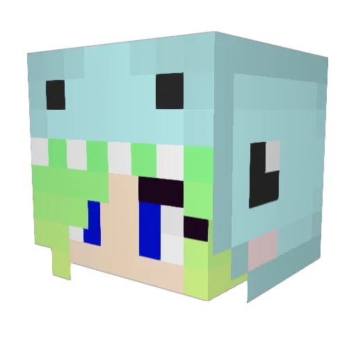 abbstho Minecraft avatar head, 3D render