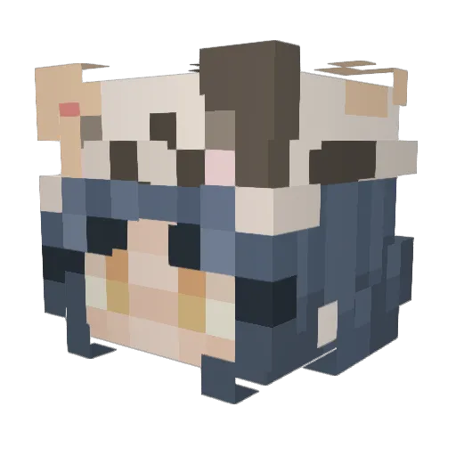 abby0131 Minecraft avatar head, 3D render