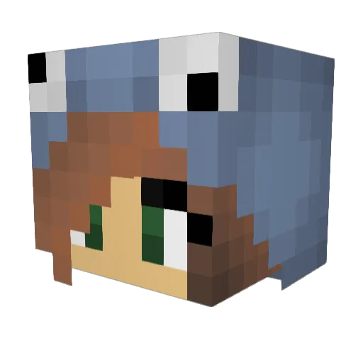 abby7263 Minecraft avatar head, 3D render