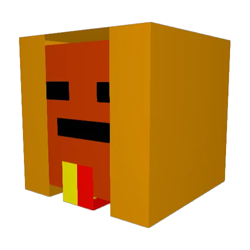 abby_n Minecraft avatar head, 3D render