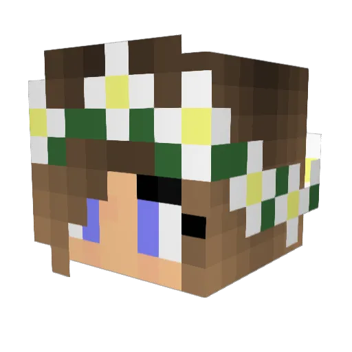 abby_trsd Minecraft avatar head, 3D render