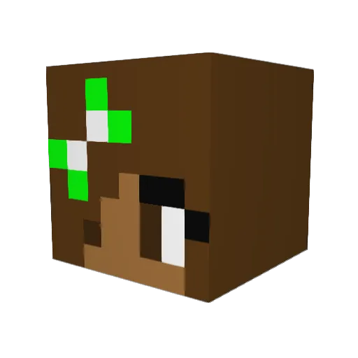 abbycross Minecraft avatar head, 3D render