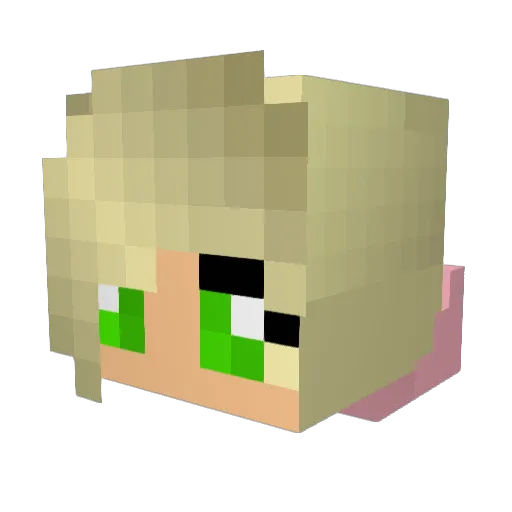 abbyg131 Minecraft avatar head, 3D render