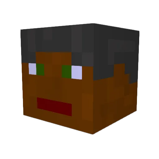 abbyratsolee Minecraft avatar head, 3D render