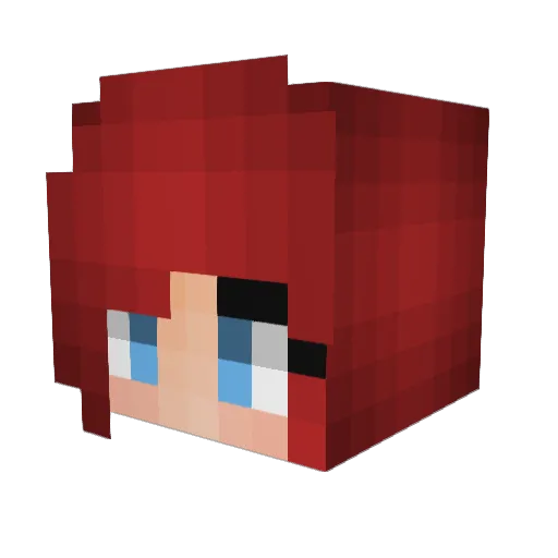 abbysaurusrex Minecraft avatar head, 3D render