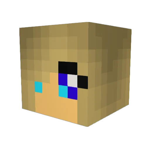 abbytheprincess Minecraft avatar head, 3D render