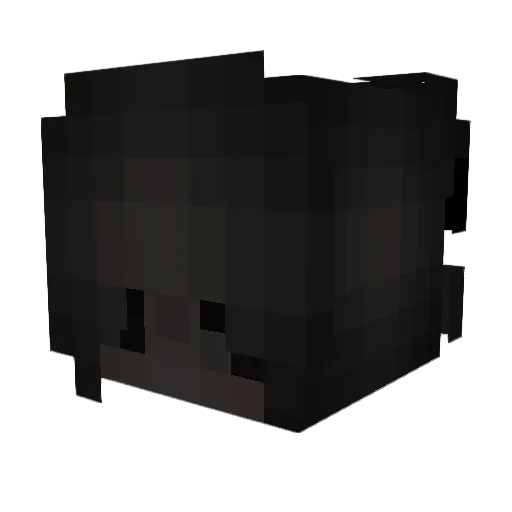 abbyzee Minecraft avatar head, 3D render