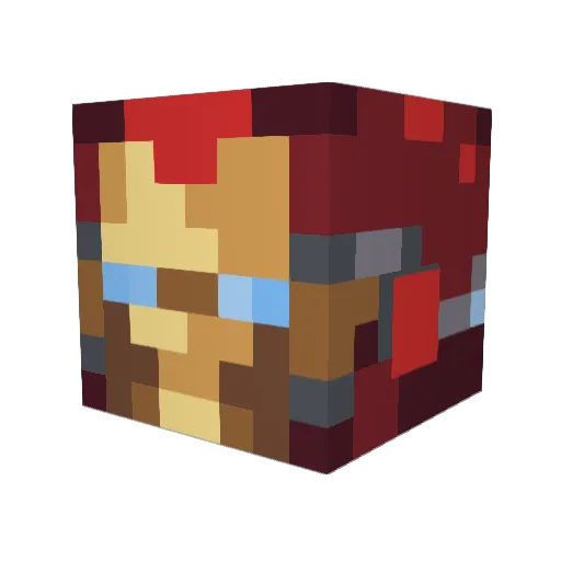 abc40513 Minecraft avatar head, 3D render