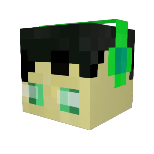 abcMarcus Minecraft avatar head, 3D render