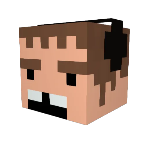 abcaabbcc Minecraft avatar head, 3D render