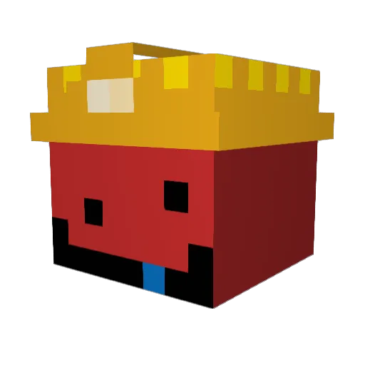 abcccc_ Minecraft avatar head, 3D render