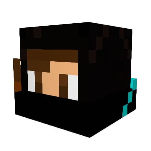 abcd05 Minecraft avatar head, 3D render