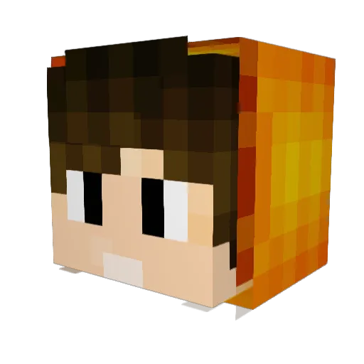 abcd12324 Minecraft avatar head, 3D render