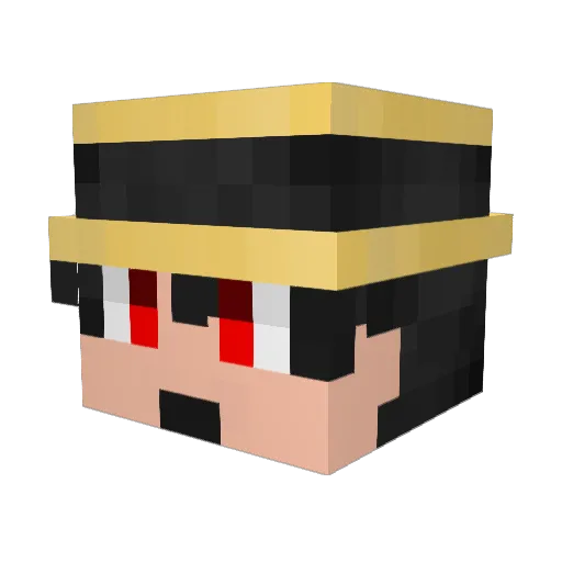 abcdefgjhik Minecraft avatar head, 3D render
