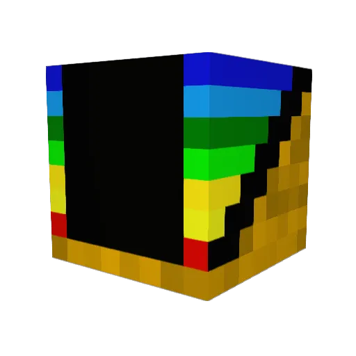 abcdfg Minecraft avatar head, 3D render