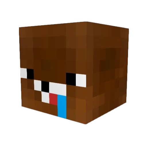 abcdongki Minecraft avatar head, 3D render