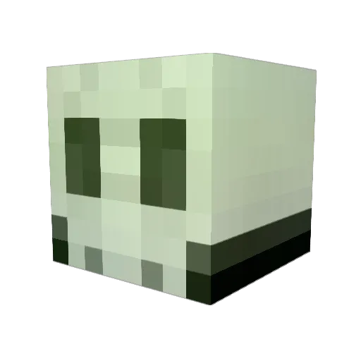 abcedful Minecraft avatar head, 3D render