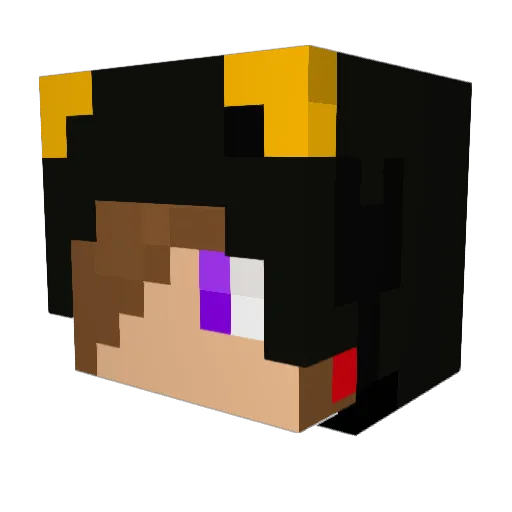 abch8515_ Minecraft avatar head, 3D render